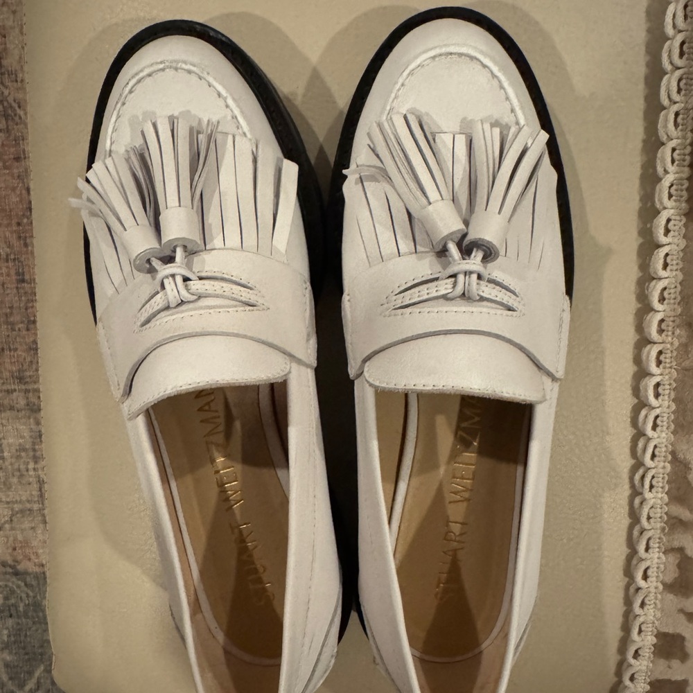 Stuart Weitzman Mila Lift Tassel Loafers